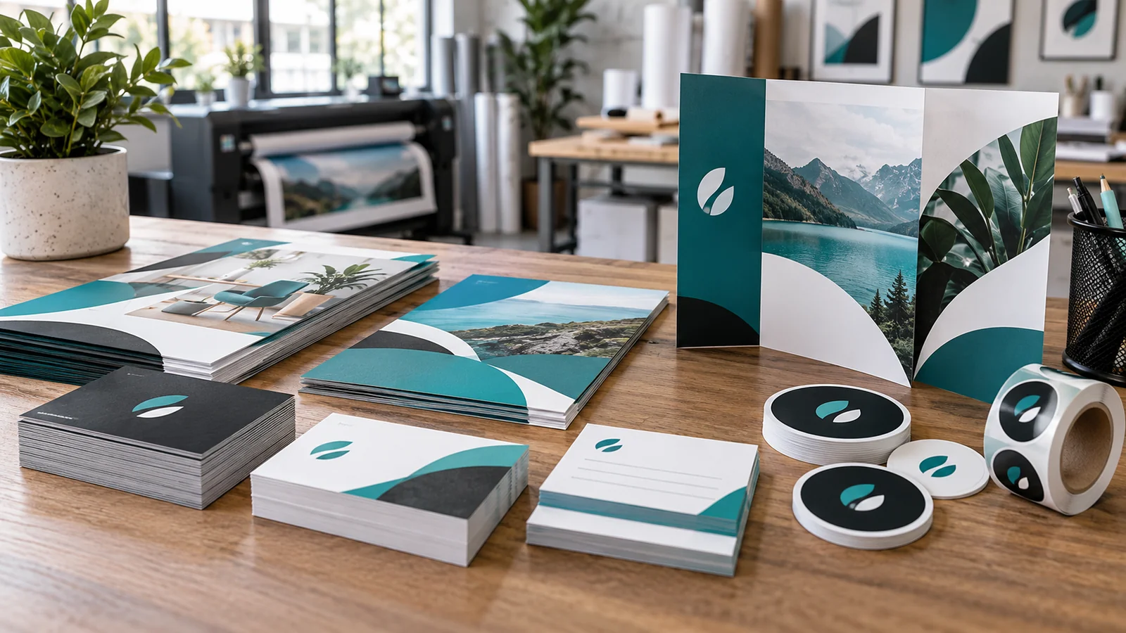 Business print and promotional products example